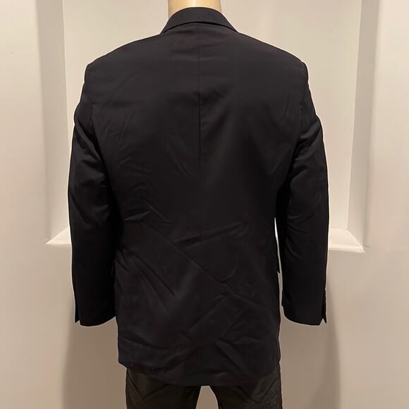 Paolo Giardini Men’s Wool Blazer Sport Coat Jacket Black 3 Buttons Size 38R - Picture 12 of 13